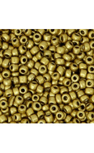 Seed beads 8/0 (3mm) Metallic antique gold
